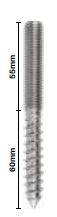 Fasteners | 115mm Lag Screw, M10 Thread, Single